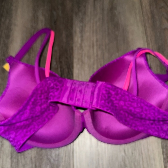 Purple Leopard Print Push up Bra - NWT - Picture 2 of 3